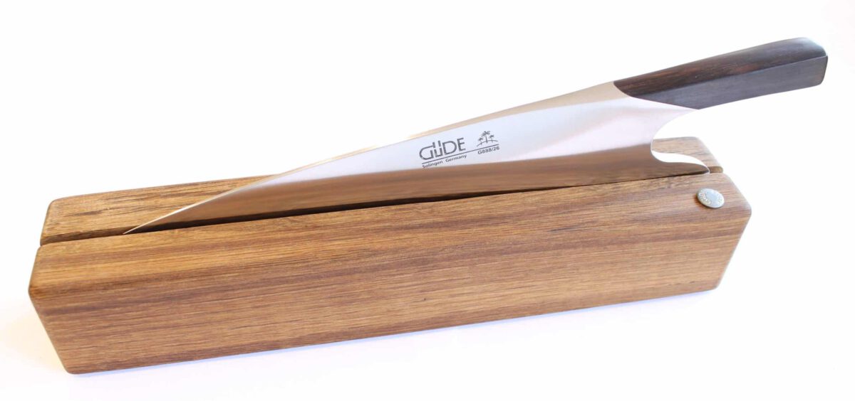 Güde THE KNIFE Grenadilla + držač noža dimljeni hrast - Slika 5